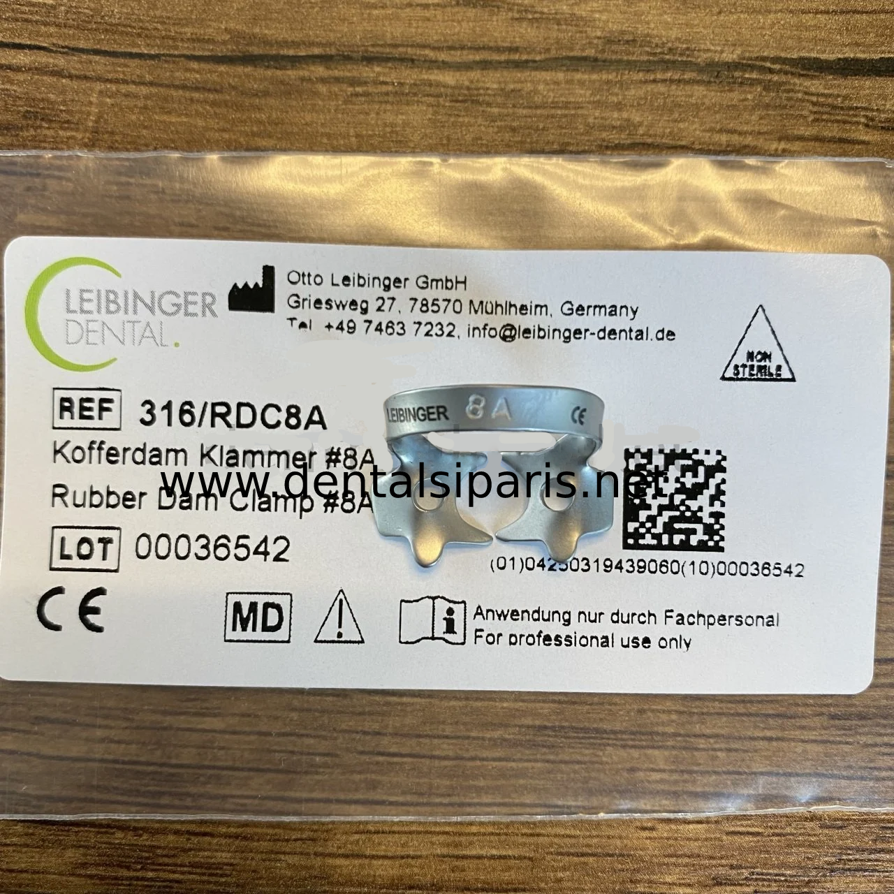 Rubberdam Klemp #8A - Roots of lower and Upper Molars