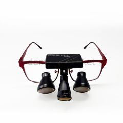 3,5X Büyütmeli Kablosuz Işıklı Classic Custom Loupe - Titanyum Çerceve