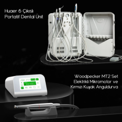 Elektrikli Mikromotor & Kırmızı Kuşak Anguldurva MT2 Set