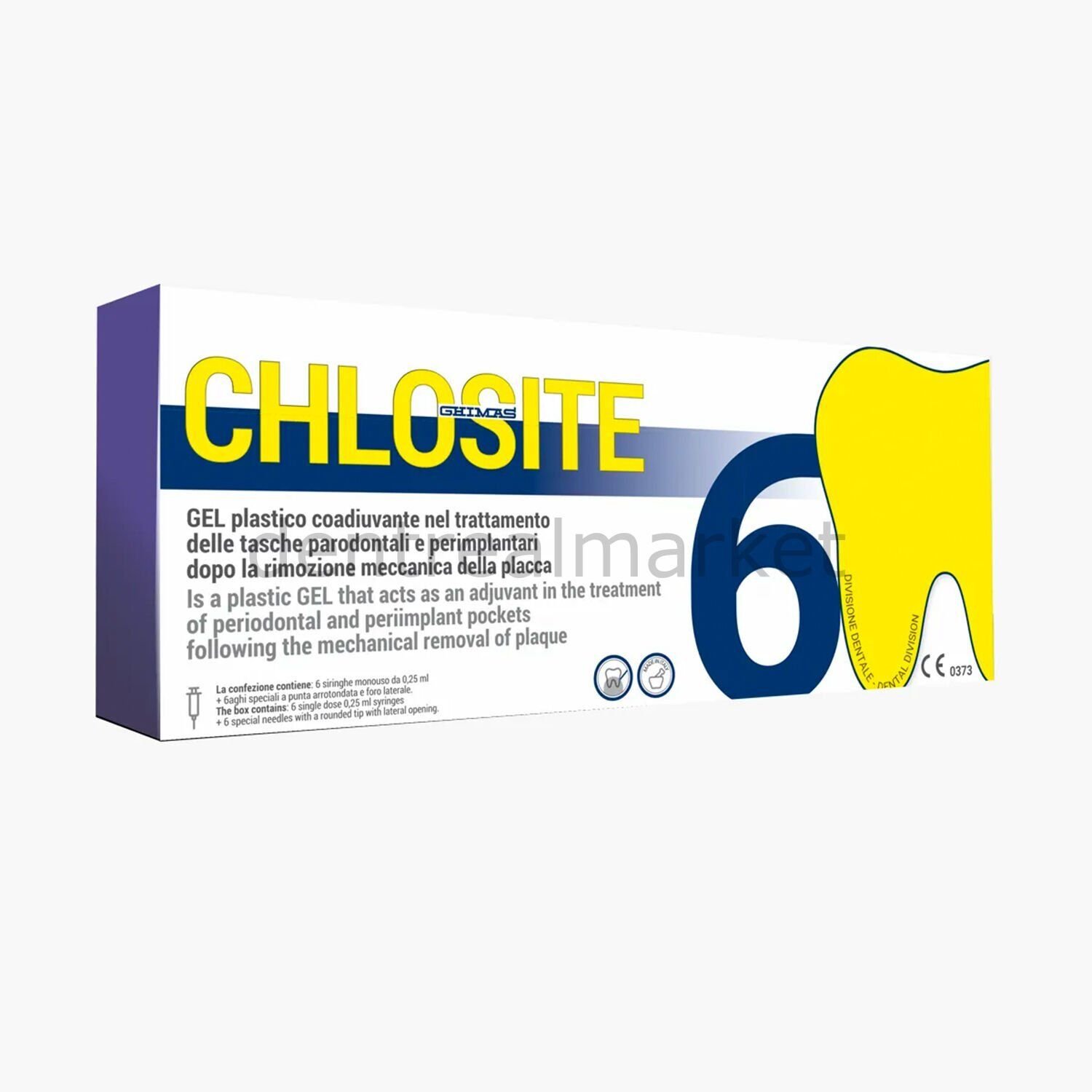 Chlosite Subgingival Antimikrobiyal Lokal Antiseptik Klorheksidin Jel 6*0.25 ml