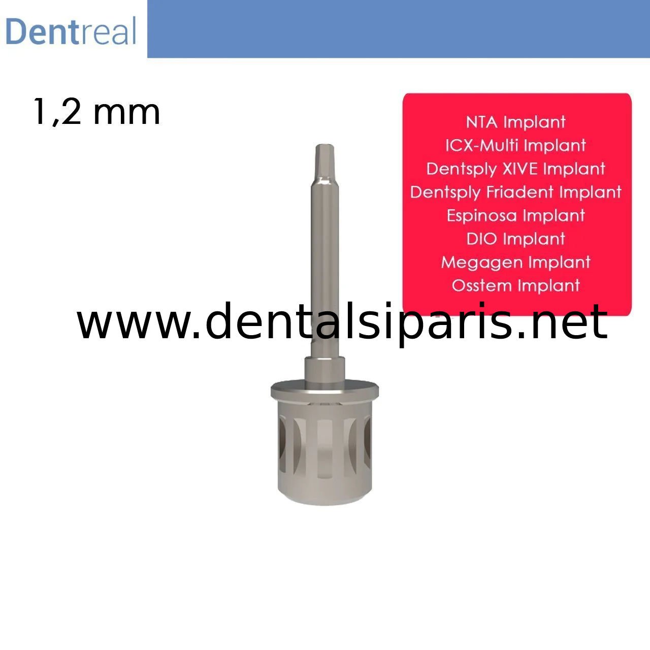 Dentsply Friadent Implant için Screwdriver 1,20 mm