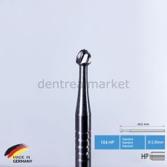 Tungusten Carbide Cerrahi Frez - Piyasemen - C1 - 5 Adet