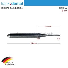 SIRONA Elmas Cad Cam Drill 1,0 mm