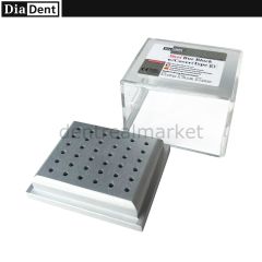 Mini Bur Metal Frez Kutusu Otoklavlanabilir 30 lı - Angıldurva Frezleri İçin ***