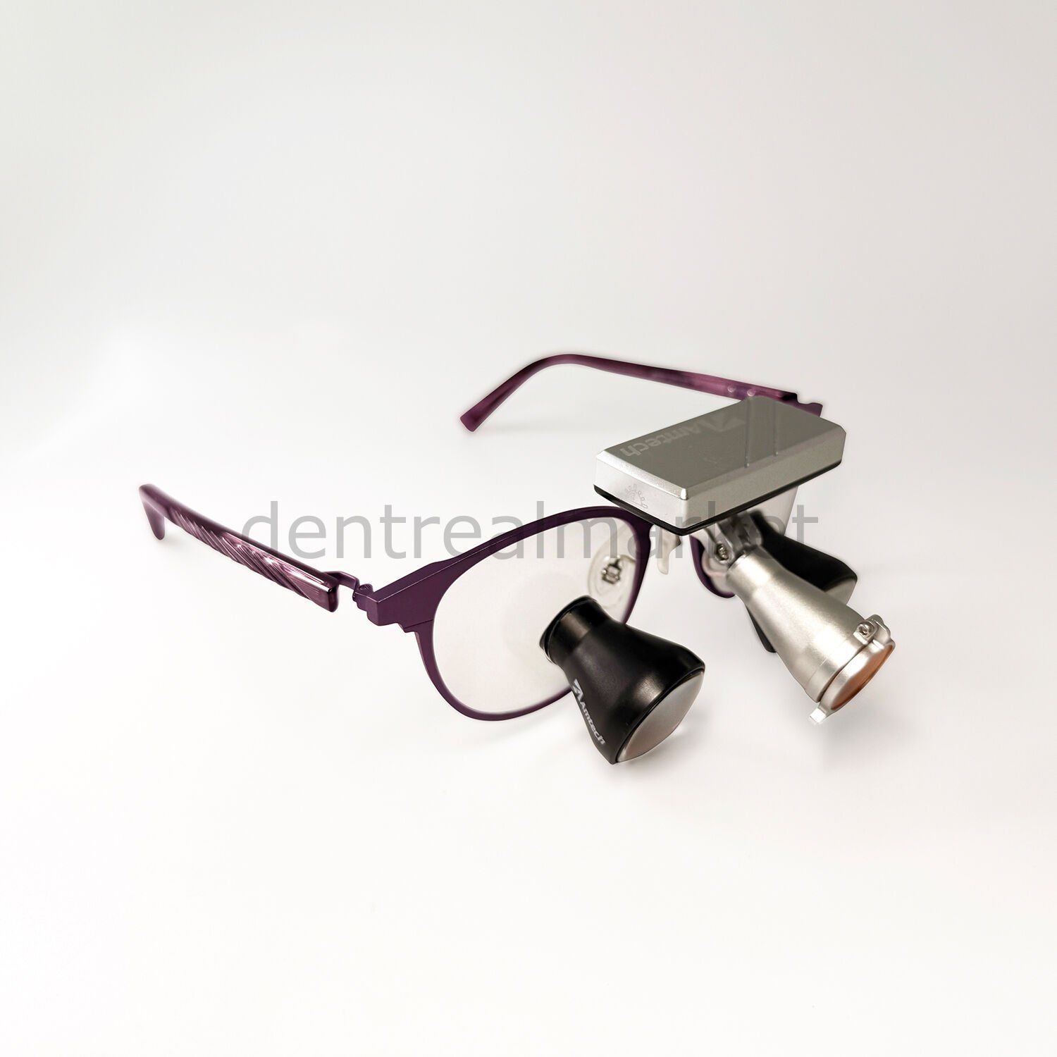 3,5X Büyütmeli Kablosuz Işıklı Classic Custom Loupe - Titanyum Çerceve