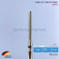 Gingiva Yumuşak Doku ve Gingivektomi Frezi - 882 -  Ø 012