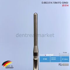 Gingiva Yumuşak Doku ve Gingivektomi Frezi - 882 -  Ø 014