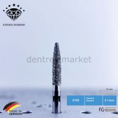 Doğal Elmas Frez Aeratör İçin - 862 - Alev Uç - 5 Adet