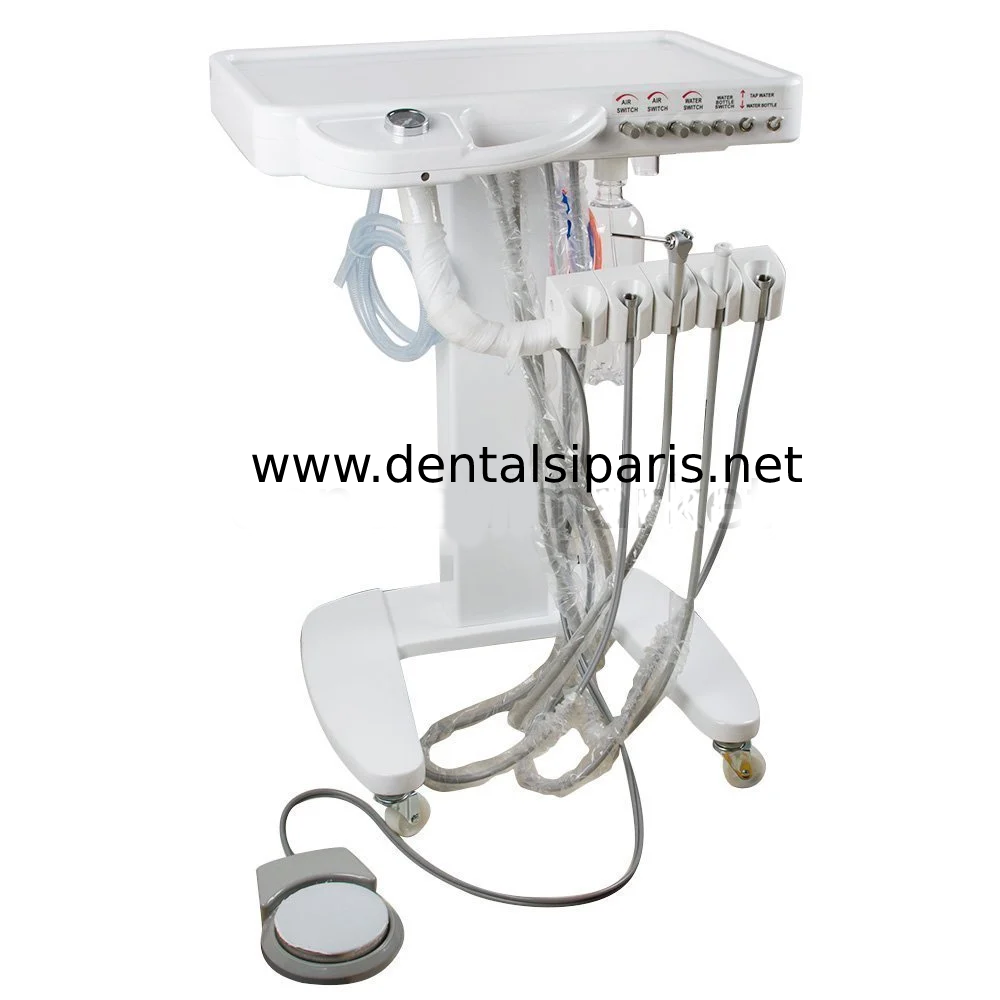 Portatif Unit Cihazı Tablalı (Mobil Dental Ünit)